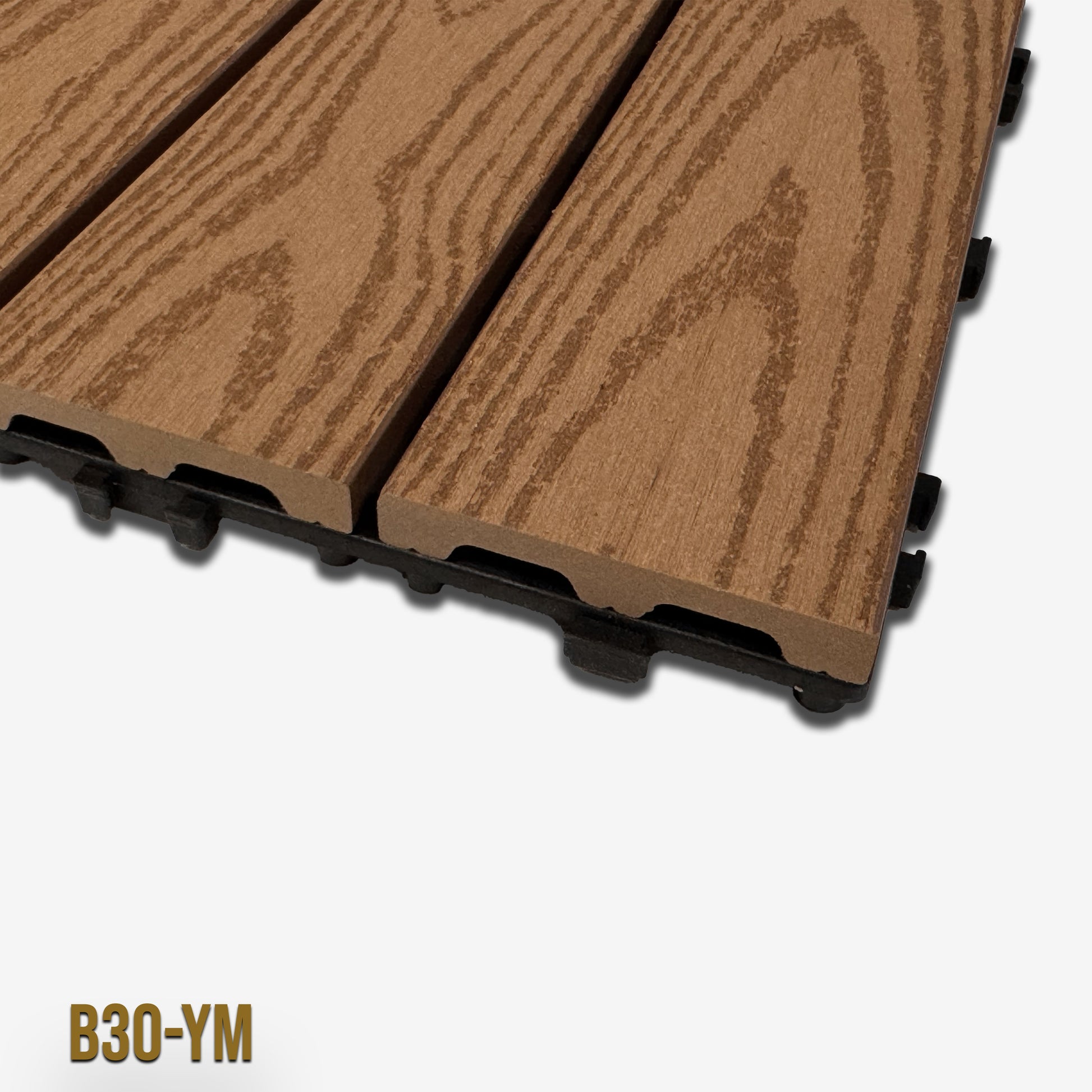 1mq (11 pezzi) di Pavimento Quadrotte in decking WPC da esterno 30X30cm (sp.2cm) inclusa struttura CLICK - Eternal Parquet