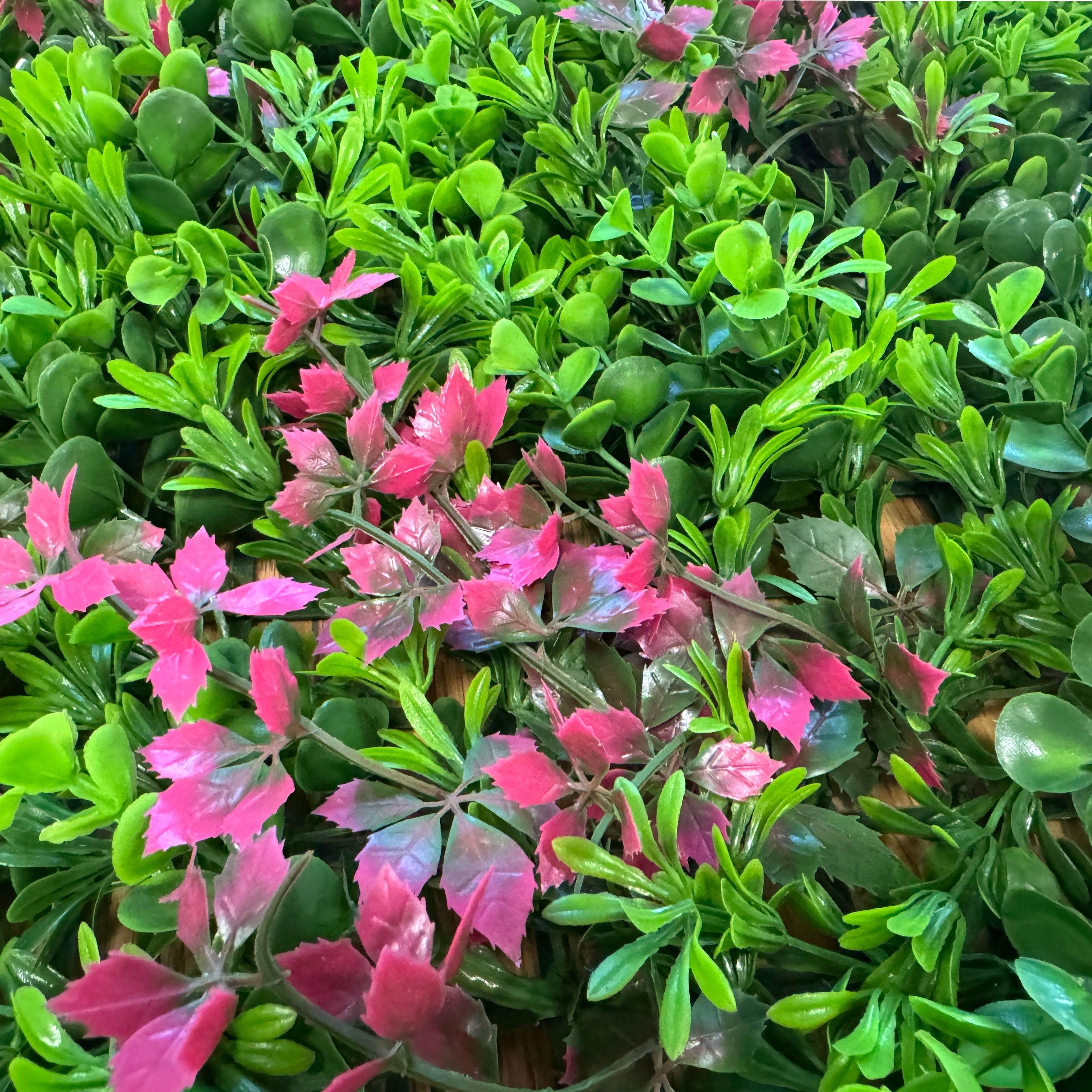 Pannelli Verde Verticale 50×50 cm Ultra-realistici e folti, per interno/esterno BOSSO BICOLORE - Eternal Parquet - Eternal Parquet