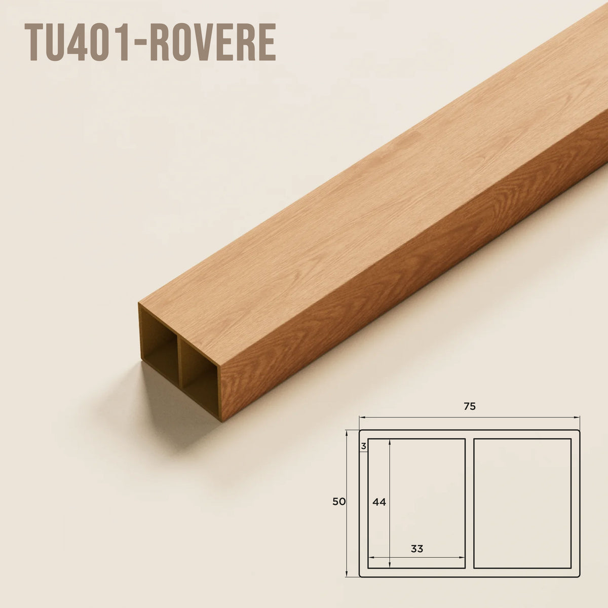 SIPA PURE Divisorio Frangiluce Separè in PVC Effetto Legno – Singole Doghe Fisse o Girevoli + accessori 75x50x2900mm