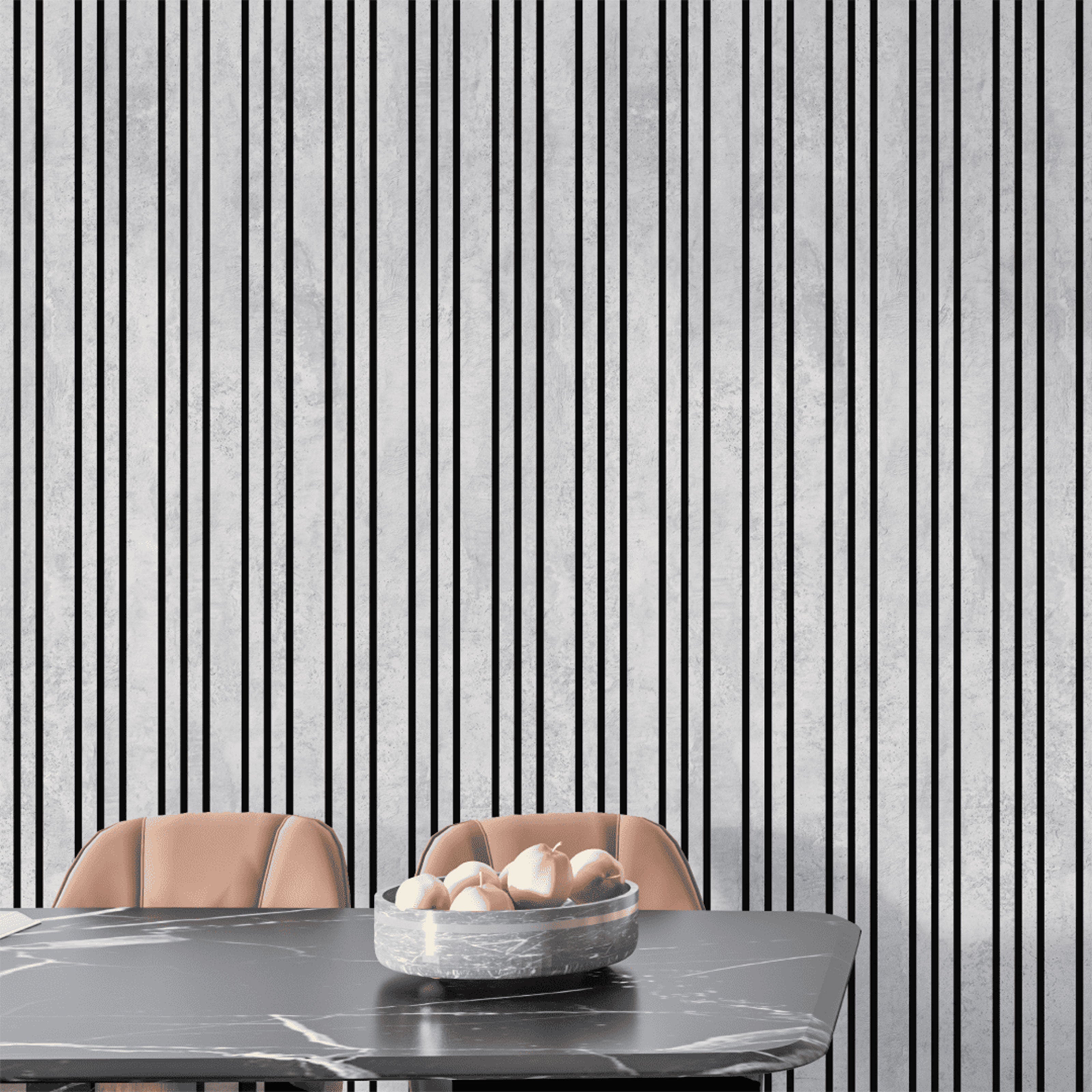 Pannello ACUSTICO arrotolabile (1,66mq) a Lamelli in Fibra di legno  mis. 9x600x2780mm CHICAGO + CHICAGO - Eternal Parquet