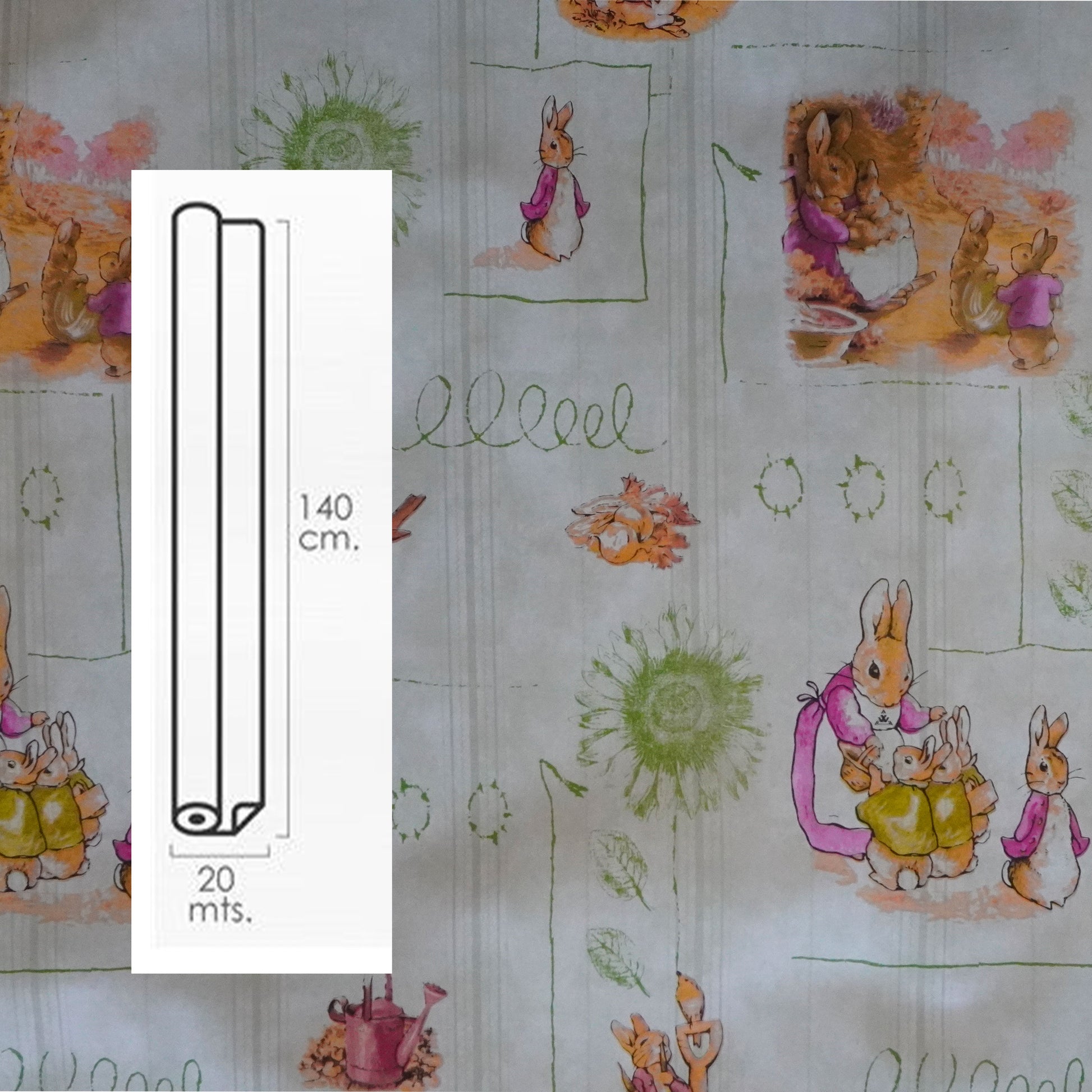 ***MEGA STOCK*** Rotolo da 20 metri (H140cm) di Tovaglia PVC telata cerata Per Casa, Sagre, Pizzerie CONIGLIETTI - Eternal Parquet