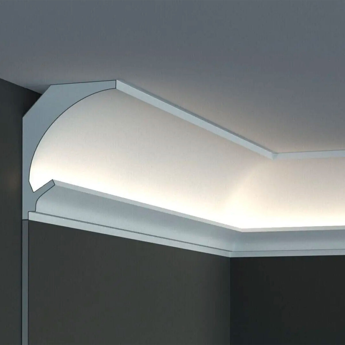 €4,63ml *** STOCK ***. Pacco da 86ml di cornice XPS Con alloggio LED 70X90x2000 KD201A - Eternal Parquet