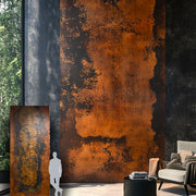 pannello rivoluzionario di Rivestimento interno-esterno in VERA PIETRA CORTEN flessibile 305x122x0,3cm NERO - Eternal Parquet
