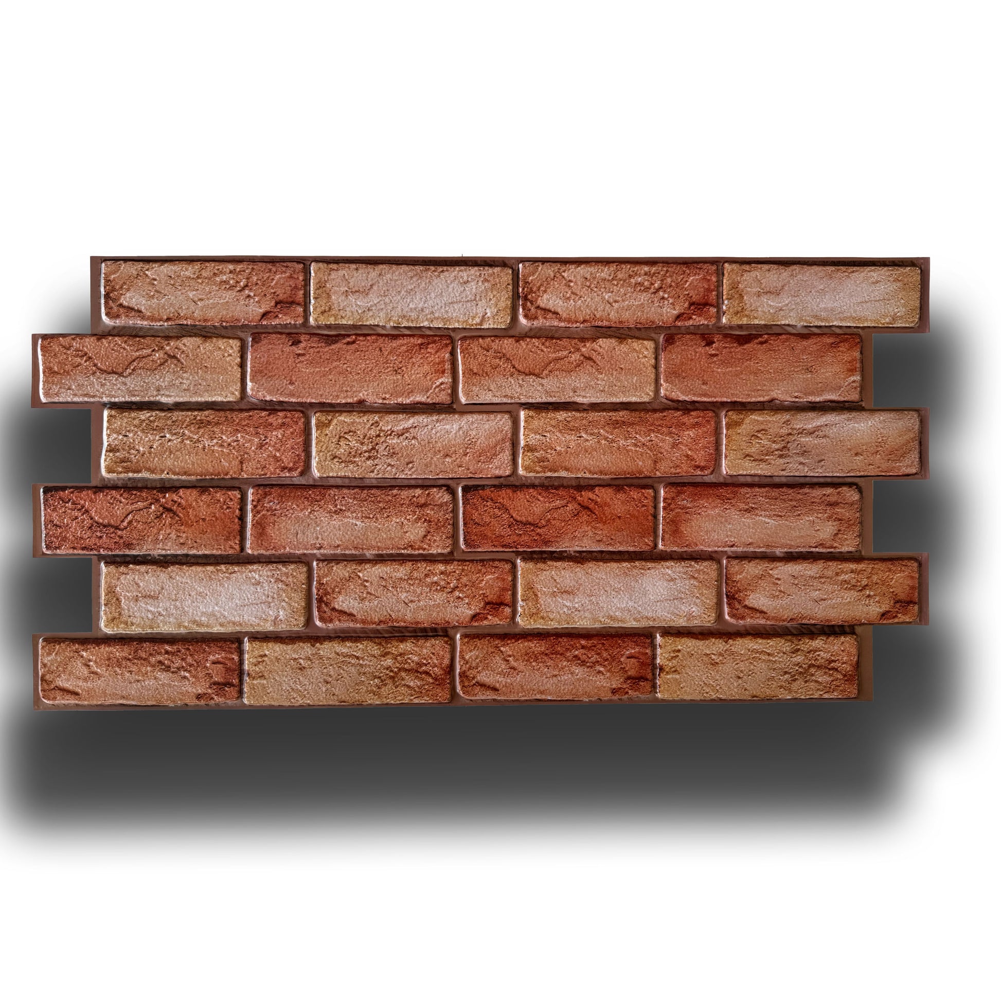 pacchi da 10 o 20 Pannelli 3D Rivestimento a parete in PVC effetto MATTONI COTTO 96x48cm Realistici, isolanti - Eternal Parquet