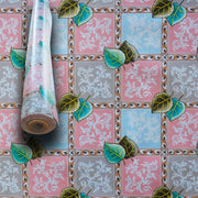 ***MEGA STOCK*** Rotolo da 20 metri (H140cm) di Tovaglia PVC telata cerata Per Casa, Sagre, Pizzerie FOGLIOLINE - Eternal Parquet