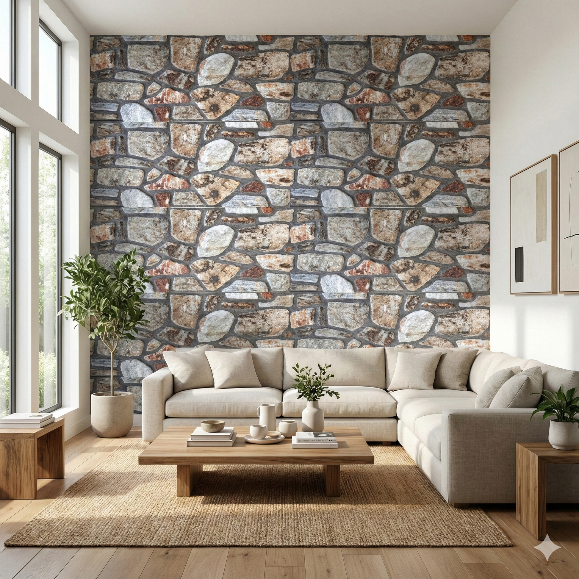 CAPPOTTO esterno - interno isolante in STYROFOAM 3D spess. 3cm (120x50cm) con resine e malta Pietra ossidata - Eternal Parquet