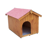Cuccia per cani taglia media, in legno, con pavimento, 0,74m2 - Eternal Parquet