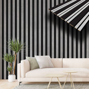 Pannello ACUSTICO arrotolabile (1,66mq) a Lamelli in Fibra di legno  mis. 9x600x2780mm BLACK + CHICAGO - Eternal Parquet