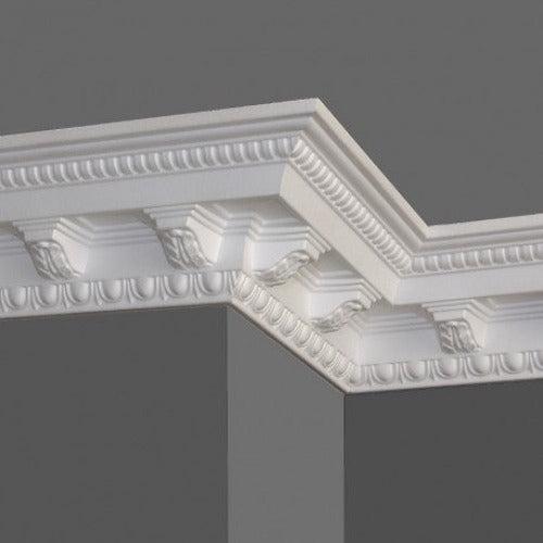 €2,49ml *** STOCK *** Pacco da 28ml di cornice decorativa in polistirene compatto XPS 95X100x2000 LD19G - Eternal Parquet