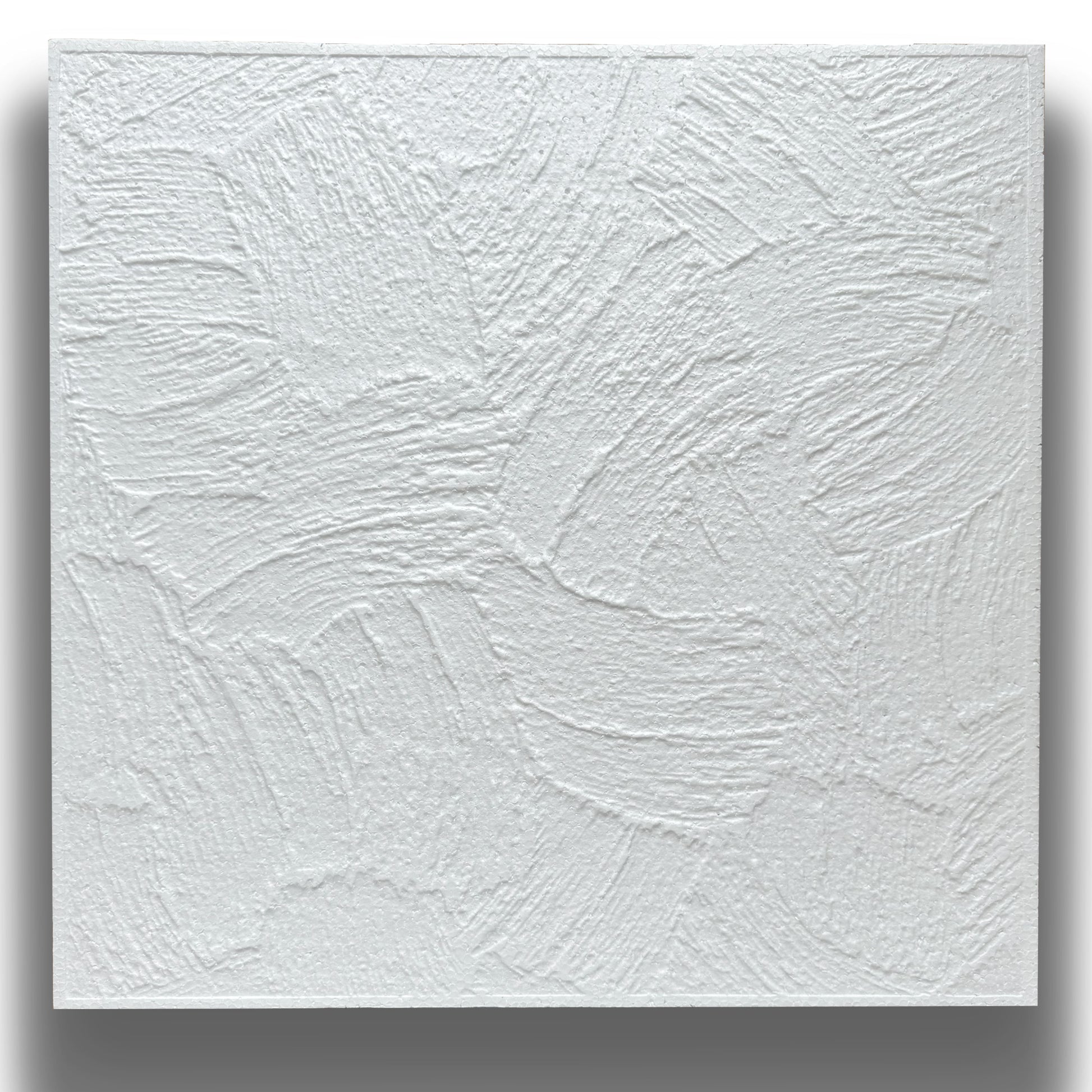 10 o 20mq (40 oppure 80 pezzi) di pannello decorativo a soffitto in polistirene compatto 50x50cm (spess. 1cm) LYON - Eternal Parquet