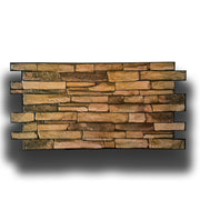 Pannelli 3D Rivestimento a parete in PVC effetto PIETRA CALDA MISTA 96x48cm Realistici, isolanti, idrorepellenti. - Eternal Parquet