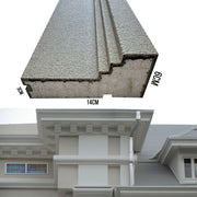 €9,99ml *** STOCK ***. Pacco da 24ml di cornice decorativa in XPS Resinata per esterno 14X6,5X200cm  PD78 - Eternal Parquet
