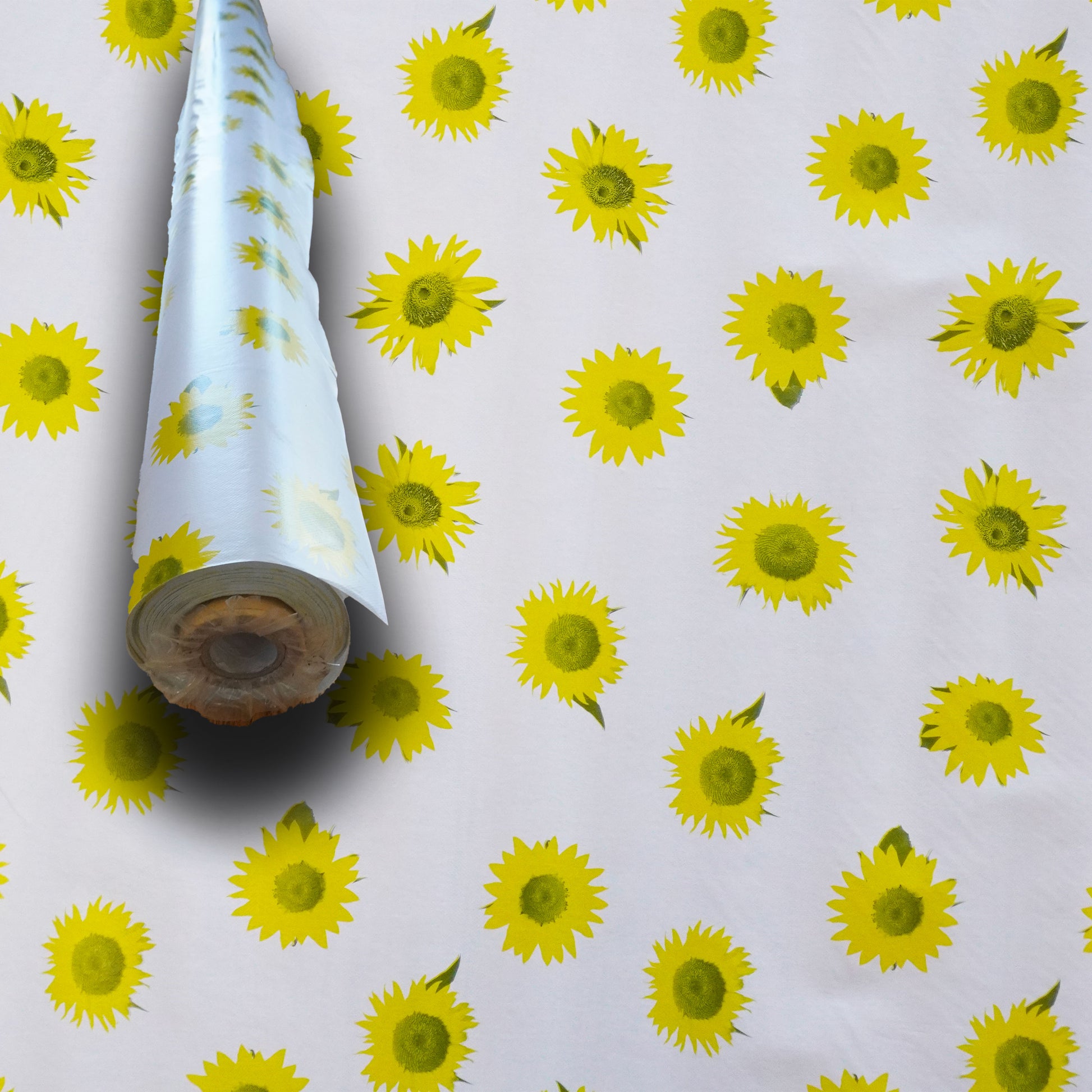 ***MEGA STOCK*** Rotolo da 20 metri (H140cm) di Tovaglia PVC telata cerata Per Casa, Sagre, Pizzerie PICCOLI GIRASOLI - Eternal Parquet