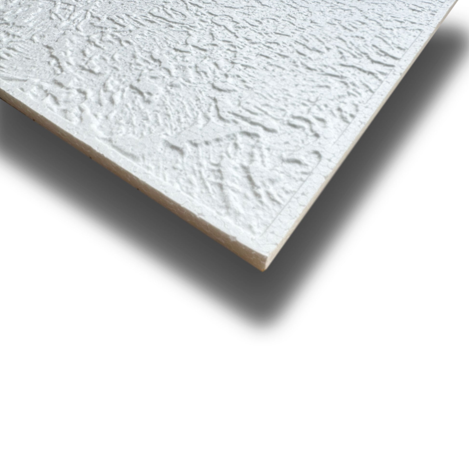 10 o 20mq (40 oppure 80 pezzi) di pannello decorativo a soffitto in polistirene compatto 50x50cm (spess. 1cm) RODOS - Eternal Parquet