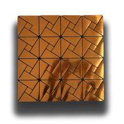 Piastrelle 3D Autoadesive in PET acustiche e isolanti 30x30cm (4mm spessore) TRIANGOLI ORO - Eternal Parquet