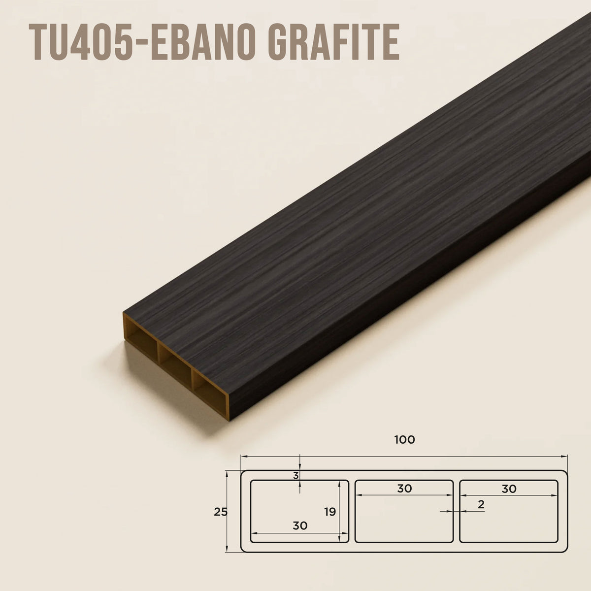SIPA SLIM Divisorio Frangiluce Separè in PVC Effetto Legno – Singole Doghe Fisse o Girevoli + accessori 100x25x2900mm