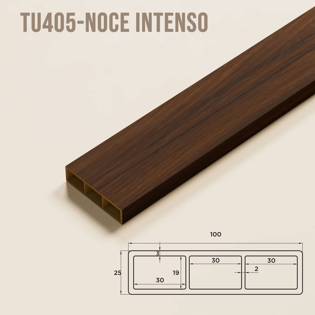 SIPA SLIM Divisorio Frangiluce Separè in PVC Effetto Legno – Singole Doghe Fisse o Girevoli + accessori 100x25x2900mm