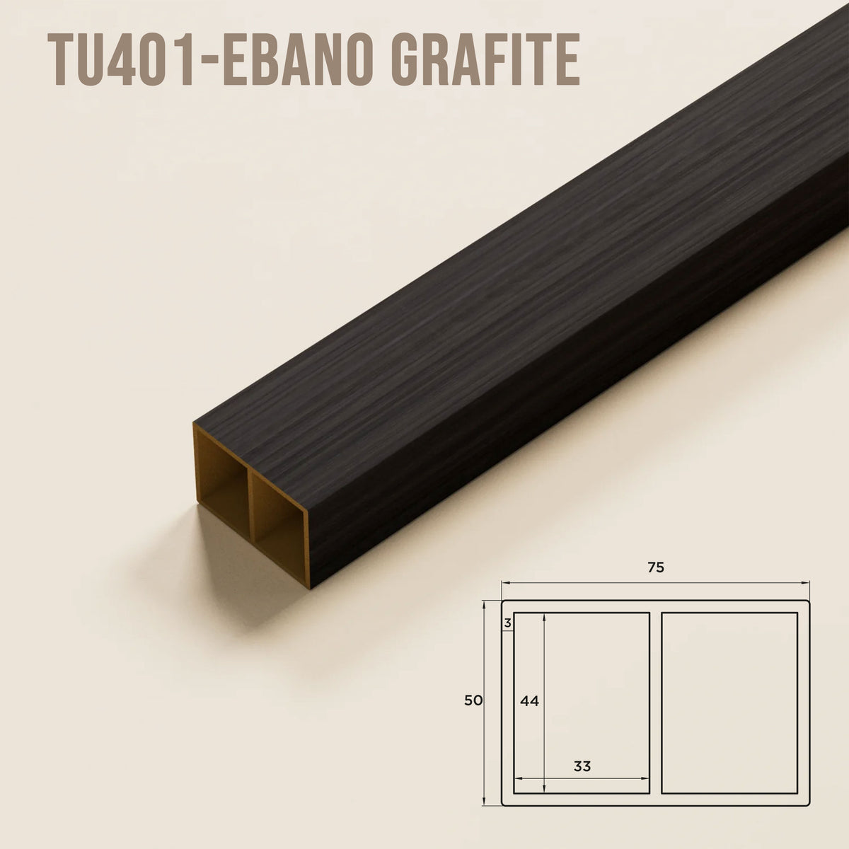 SIPA PURE Divisorio Frangiluce Separè in PVC Effetto Legno – Singole Doghe Fisse o Girevoli + accessori 75x50x2900mm