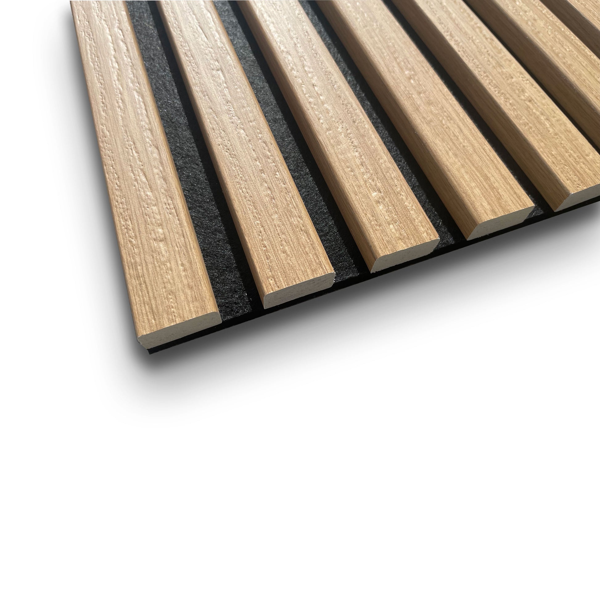 €49,90al mq - pacco da 3,6mq (due aste) 22x600x3000mm di Rivestimento ACUSTICO Pet e polimeri LAMELLI vari decori - Eternal Parquet