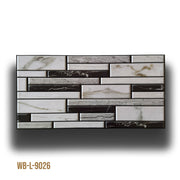 Pannelli 3D Rivestimento a parete in PVC effetto MARMO B&W 96x48cm Realistici, isolanti, idrorepellenti. - Eternal Parquet