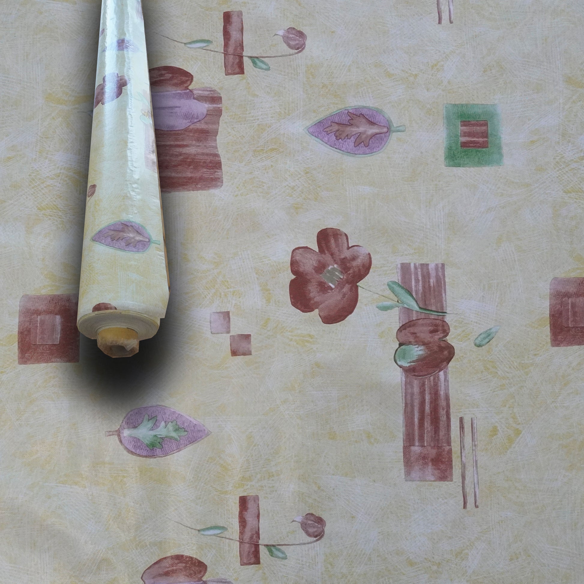 ***MEGA STOCK*** Rotolo da 20 metri (H140cm) di Tovaglia PVC telata cerata Per Casa, Sagre, Pizzerie ACQUERELLO - Eternal Parquet