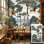 Pannello FORESTA 159x280cm di Carta da Parati TNT VINILICO a modulo raccordabile continuativo (3 teli/rotoli) - Eternal Parquet