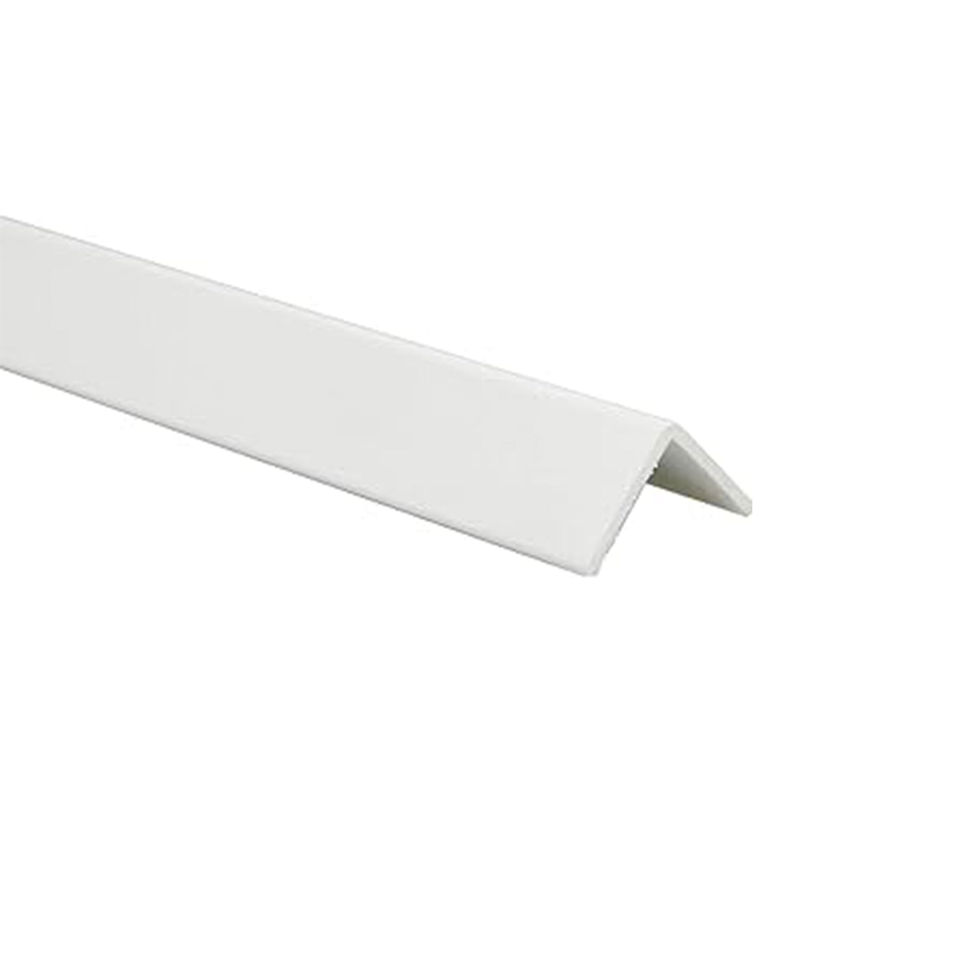*STOCK FOLLI* asta intera (2 metri) di Profilo angolare in Polimeri Bianco RAL 9016 verniciabile 22X22mm - Eternal Parquet