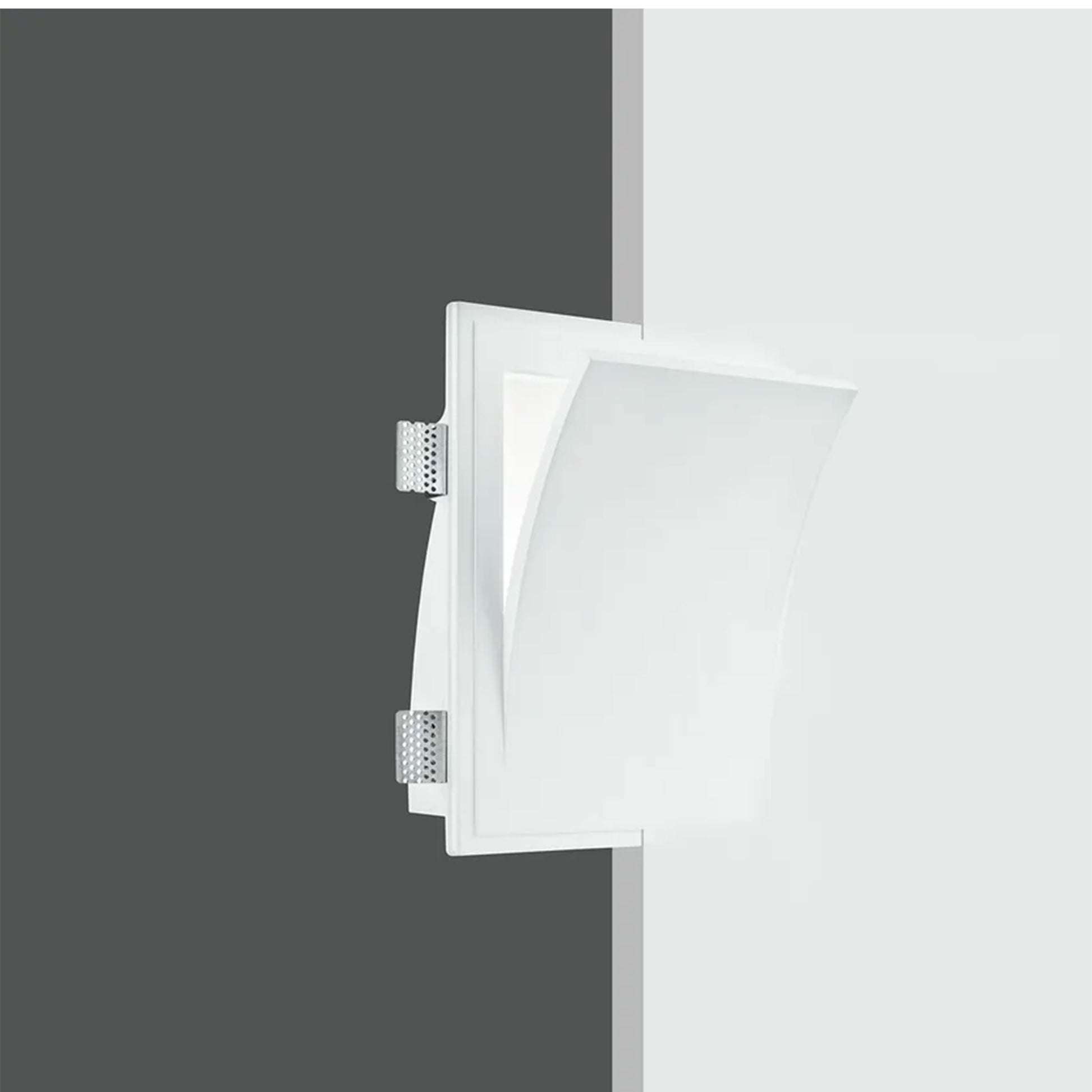 *STOCK* Portafaretto In Gesso Ceramico ad incasso 250x310x95mm 40W GU10 IP20 - Eternal Parquet