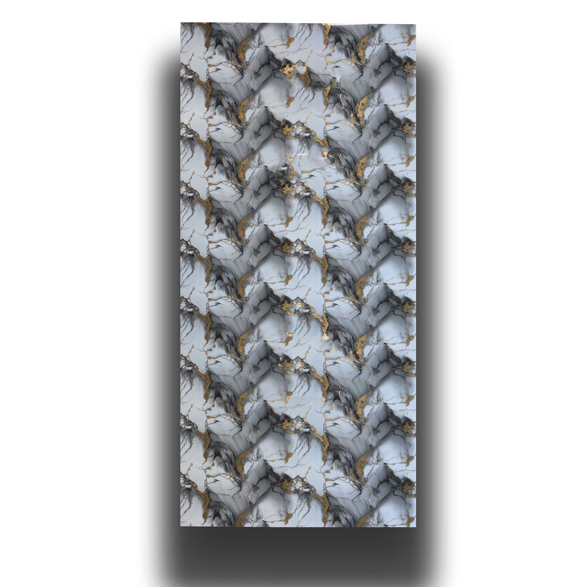 Rotolo da 3,6mq Rivestimento AUTOADESIVO in SXP thermo/acustico MARMO LUCIDO HI-RES 1200x3000x2,5mm HYDRO. Col. PLD-2031 WHITE - Eternal Parquet