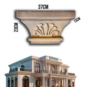 19,99pz *** STOCK *** Fregio capitello cimasa per esterno in xps resinati 37x23x13cm PDB04 - Eternal Parquet
