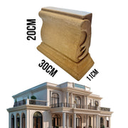 €17,99pz *** STOCK *** Fregio capitello cimasa per esterno in xps resinati 30x20x11cm PDB06 - Eternal Parquet