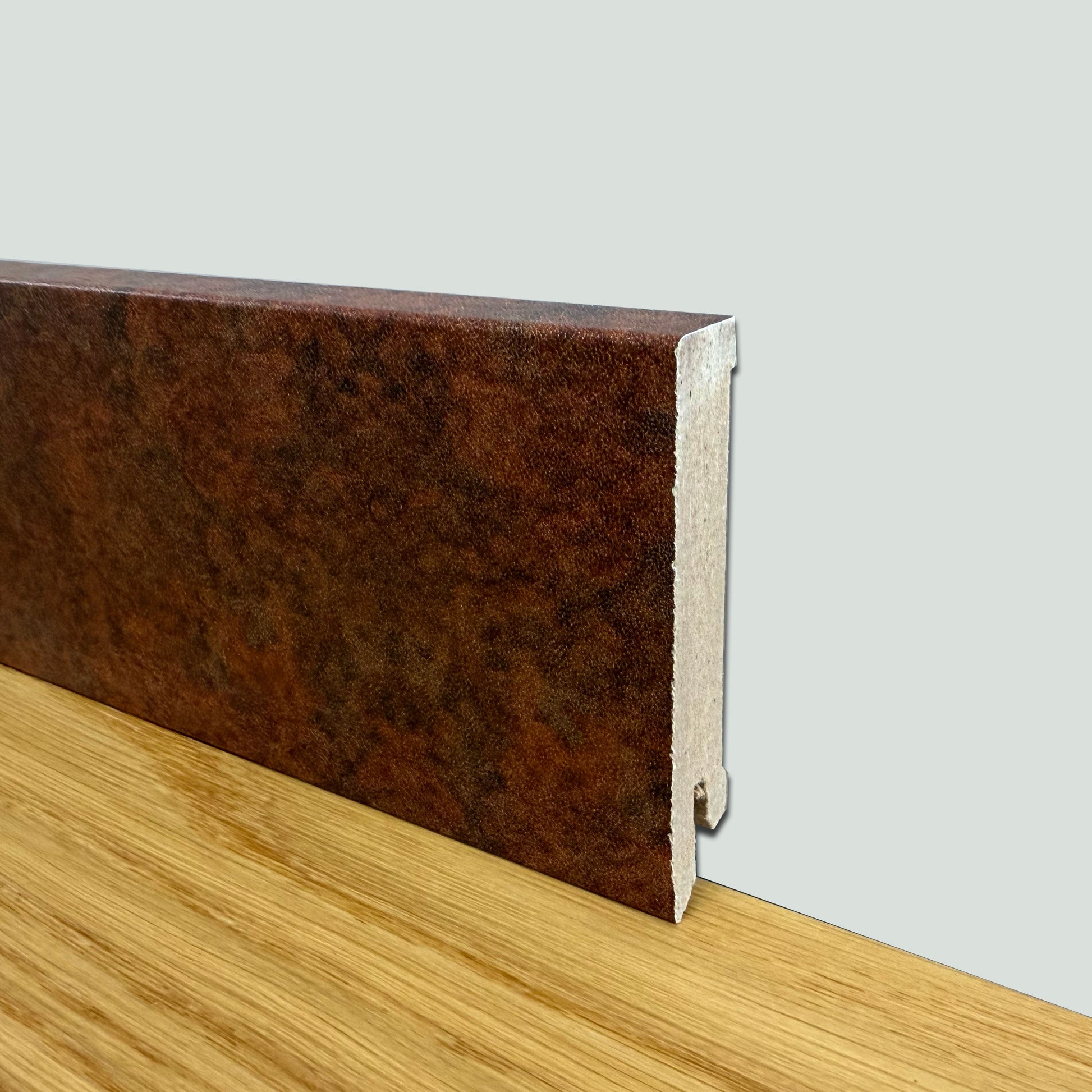 BATTISCOPA ZOCCOLINO SQUADRATO in FIBRA DI LEGNO COMPATTA 80X15 CORTEN INDUSTRIAL (prezzo al metro) - Eternal Parquet