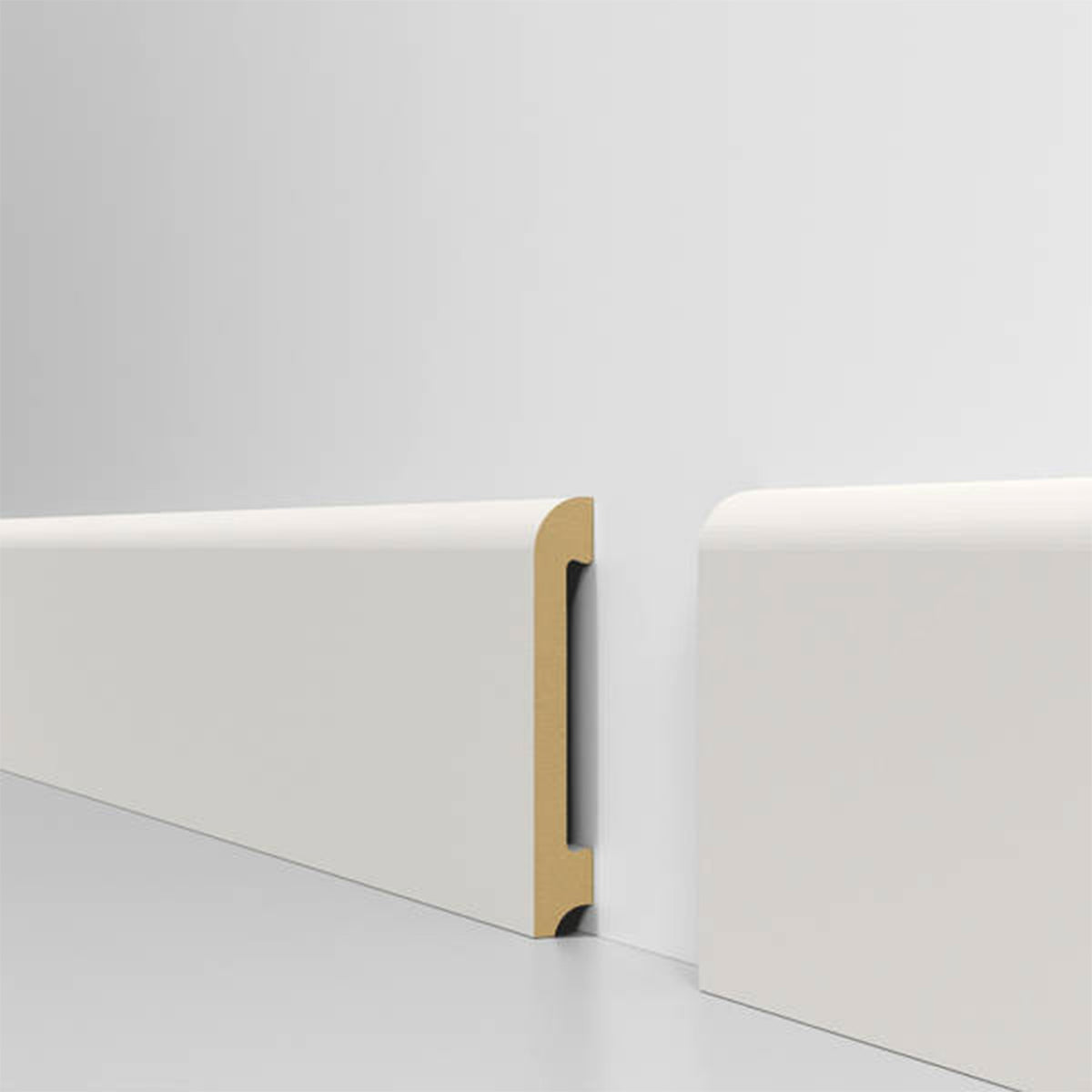 Battiscopa BC in POLIMERI EqualWood HI-TEC 100x15mm - BIANCO (prezzo al metro)
