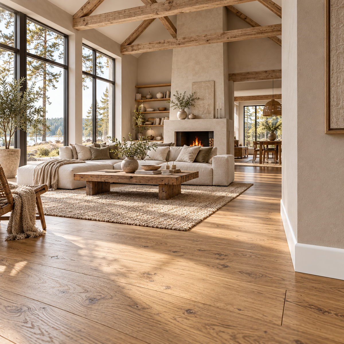 bancale da 100 ML di Battiscopa PREMIUM in legno MASSELLO BC 70x9 laccato bianco liscio
