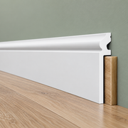 Battiscopa BIANCO Ducale Coprimarmo - coprivecchio 115x22mm in POLIMERI - (prezzo al metro)