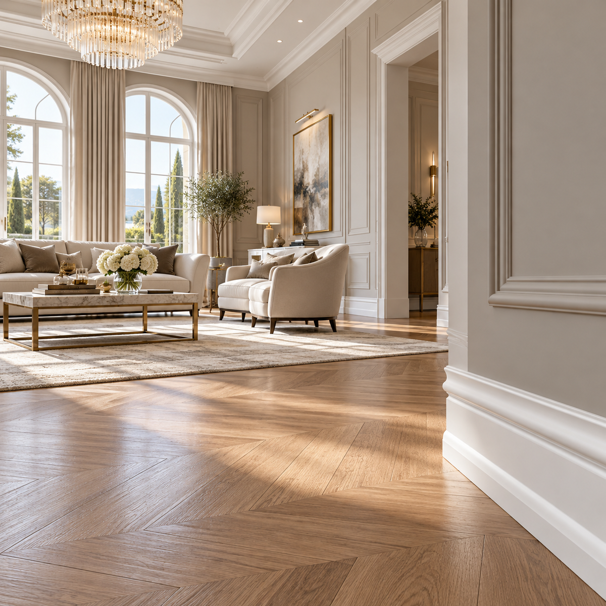 pacco da 128 ML di Battiscopa per LED DUCALE Passacavo LUXURY QUALITY 100x18mm in POLIMERI - Polistrutturato