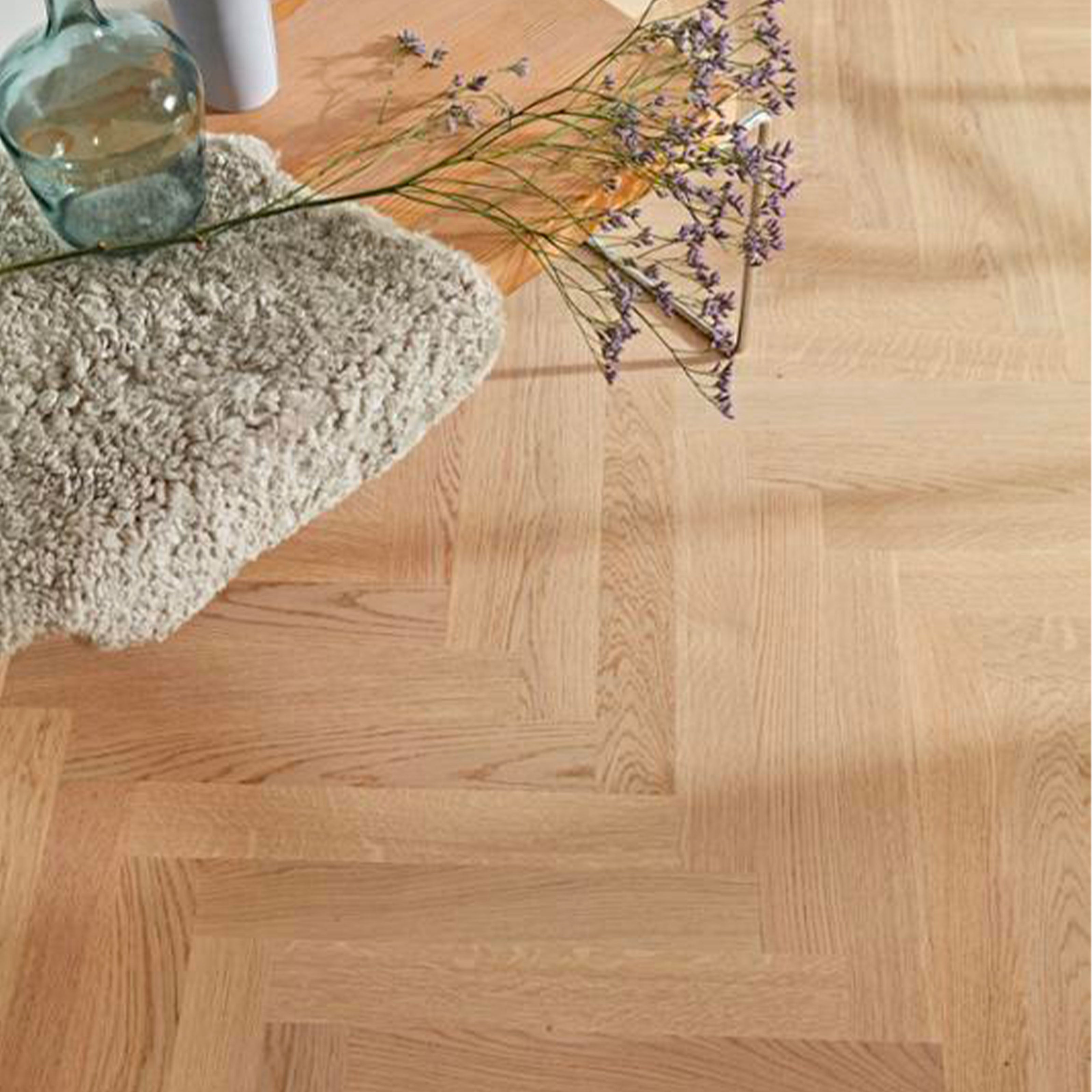 €28,99MQ *MEGA STOCK* Lotti da 130mq di Parquet Verniciato Spina Italiana ROVERE Crema 10,5x100x1000mm