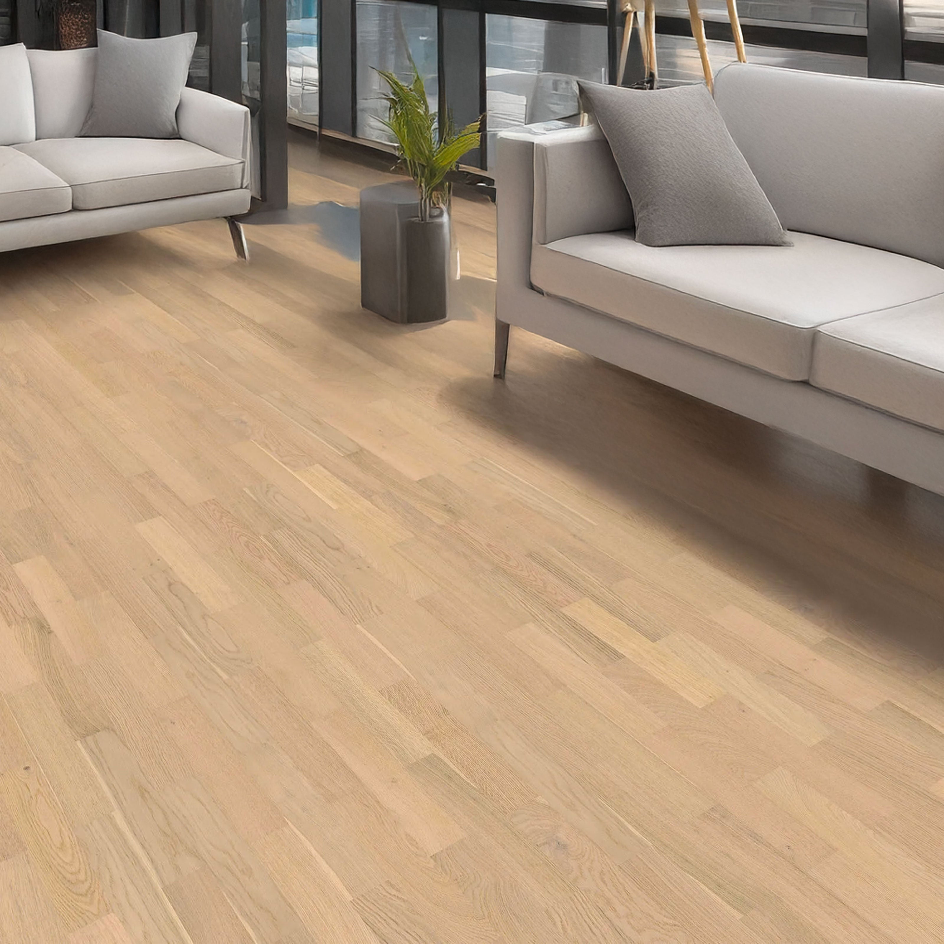 €28,99MQ *MEGA STOCK* Lotti da 84mq di Parquet Verniciato ROVERE Crema 10,5x100x1000mm