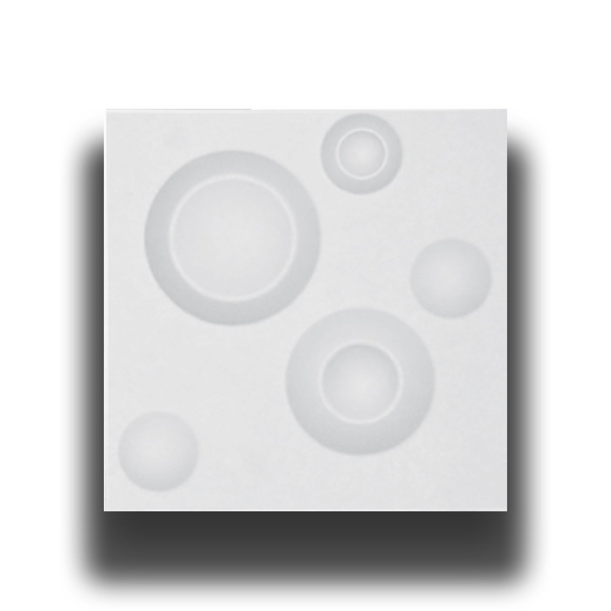 €0,79 Pannello in fibra naturale a parete 3D, rivestimento di lusso 3D 30X30cm BIANCO verniciabile BOLLE Eternal Parquet