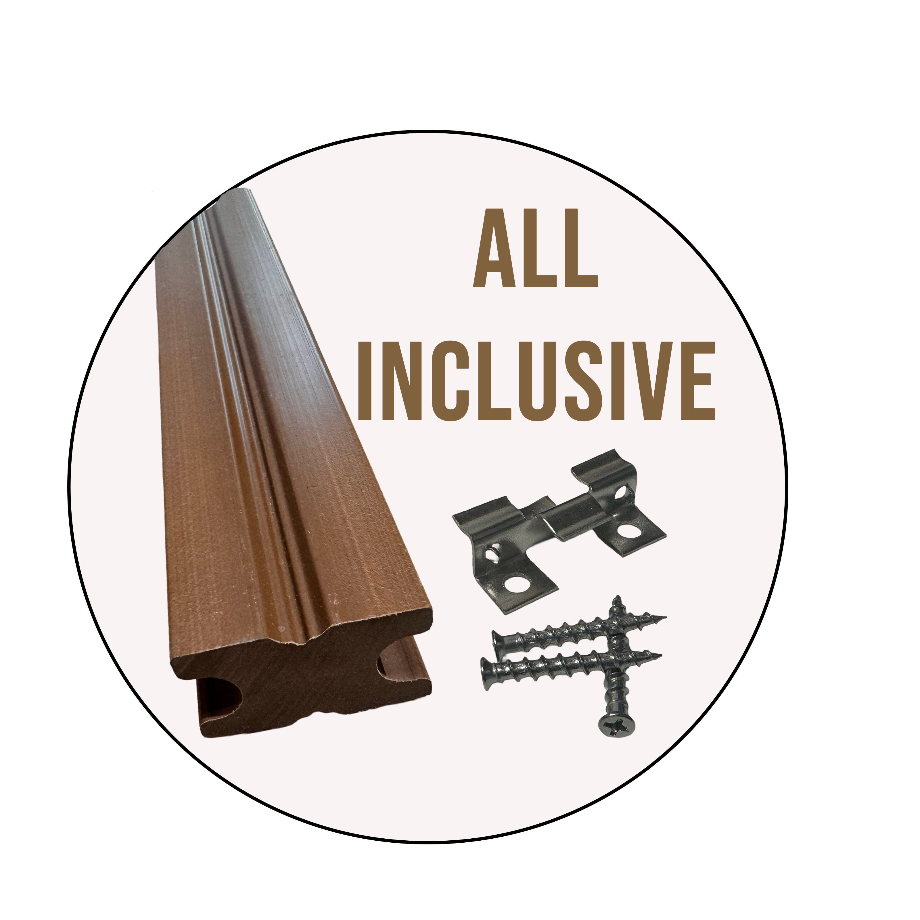 (€39,90mq) KIT 1,218mq di Decking WPC 40×25×2900mm Coffee o Grey doppia faccia Inclusi Magatelli - clip acciaio e viti - Eternal Parquet