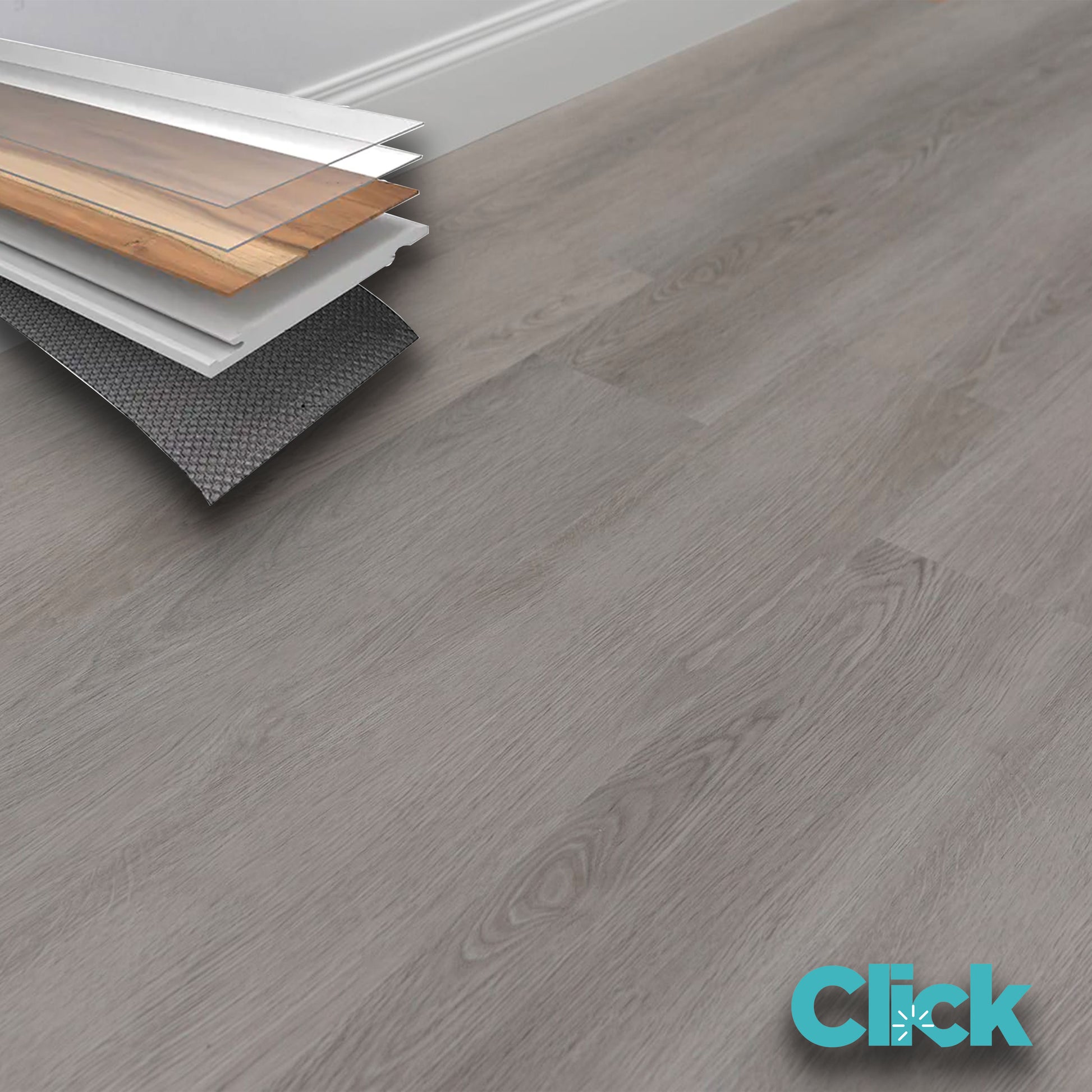 Pavimento SPC in Polvere di Pietra click 5mm HI-RES 1220x228mm (sp. 4+1) mod. BOSLAND - Eternal Parquet