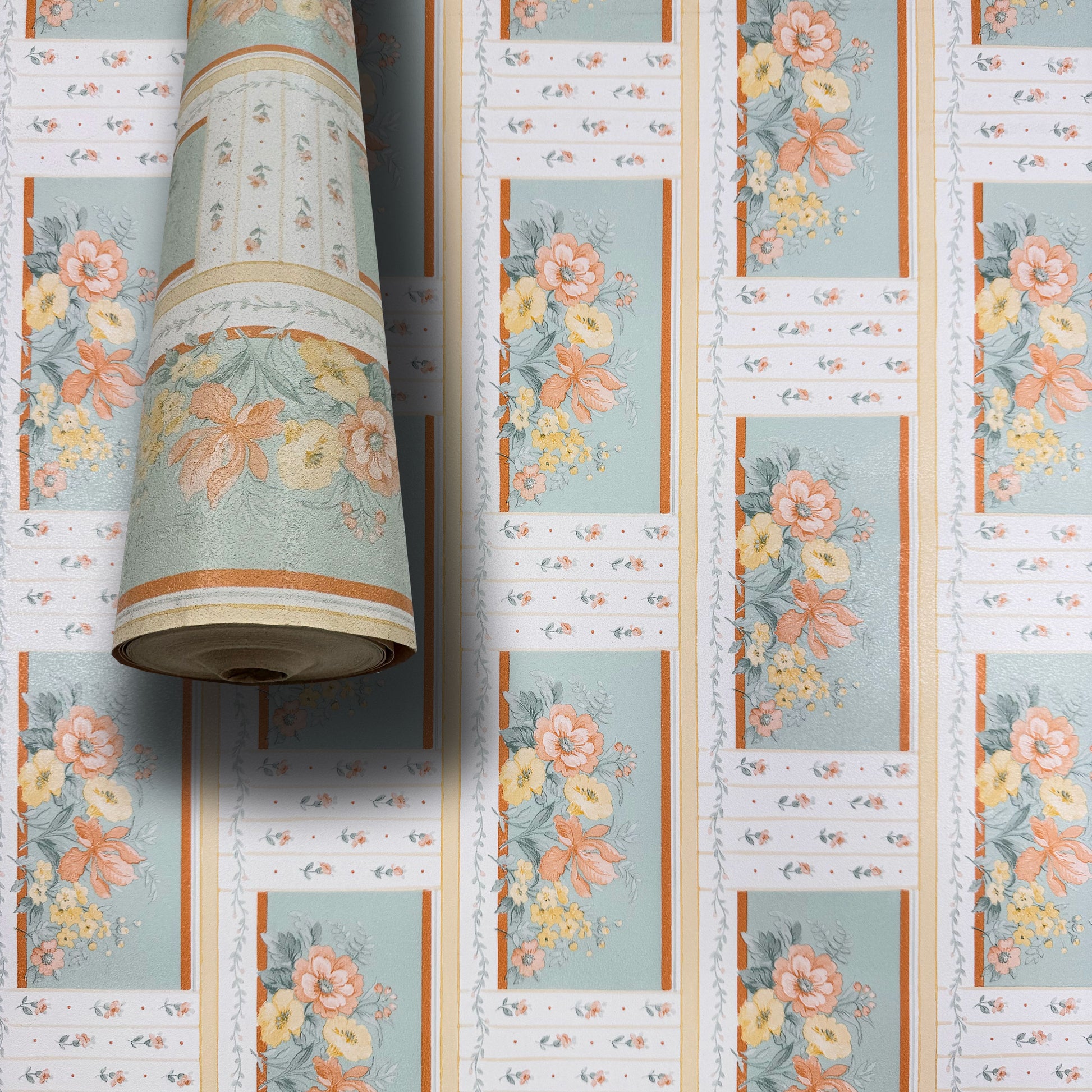 SUPER STOCK €0,56 al mq  - Rotolo da 5,2mq (10x0,52mt) di Carta da Parati vinilica Top Quality lavabile BOUQUET VERDE - Eternal Parquet