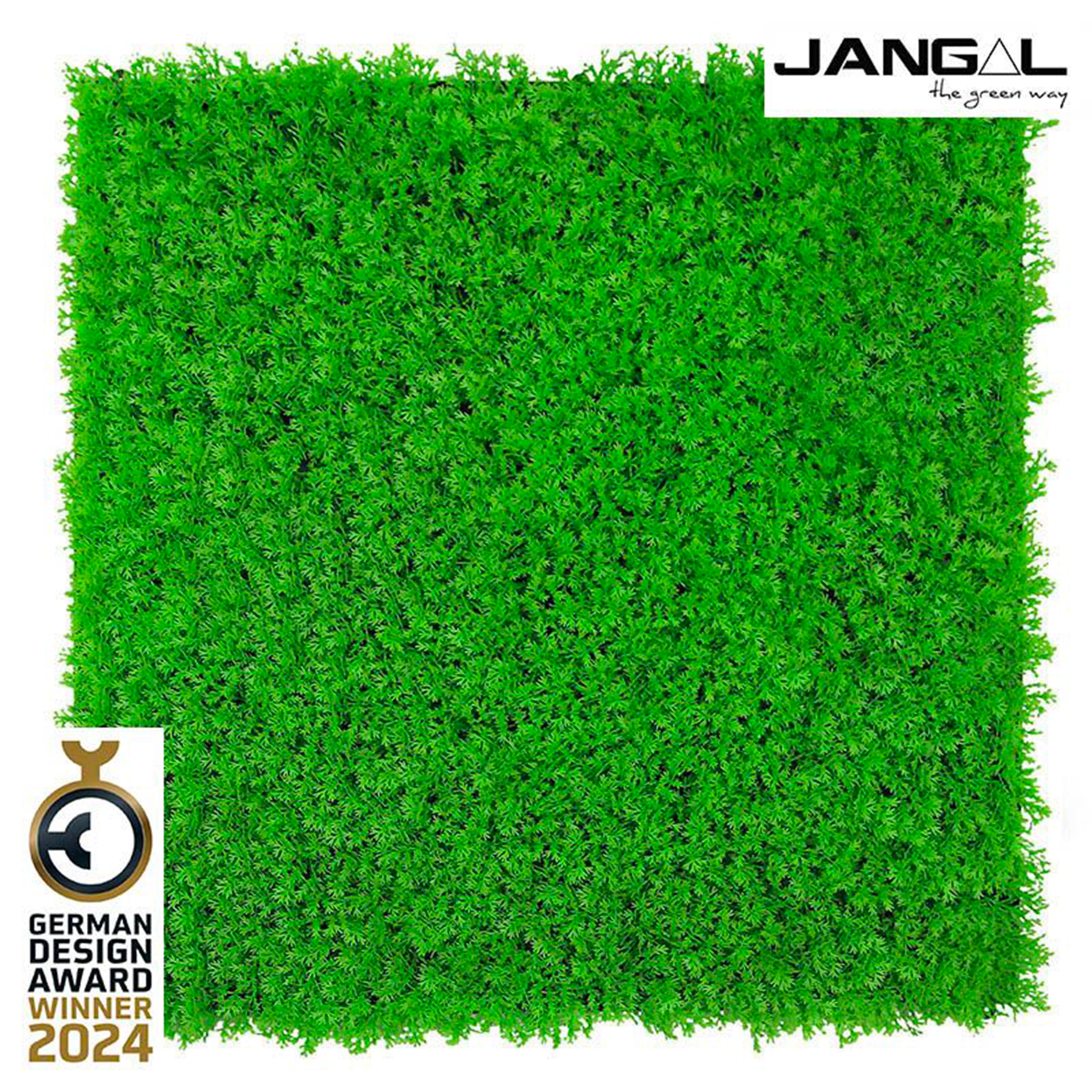 JANGAL Pannelli acustici Modulabili in FLORA sintetica ULTRAREALISTICA 52x52cm mod. BRIGHT GREEN