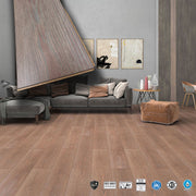 Pavimento in laminato 8mm Click Spazzolato  bisellato BRONZE 197x1205 - 10 anni garanzia - Eternal Parquet