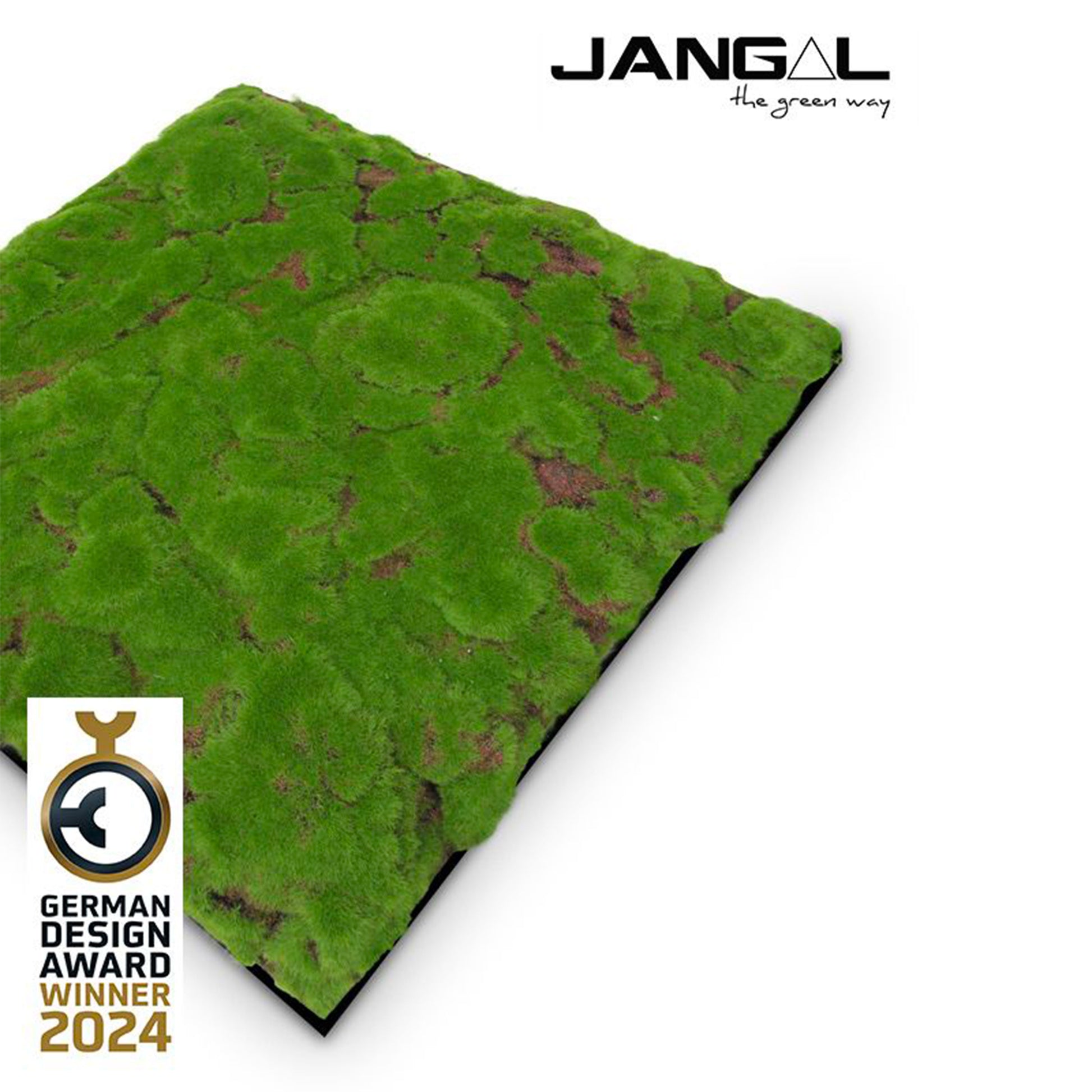 JANGAL Pannelli acustici Modulabili in FLORA sintetica ULTRAREALISTICA 52x52cm mod. FOREST GREEN BULK - Eternal Parquet