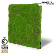 JANGAL Pannelli acustici Modulabili in FLORA sintetica ULTRAREALISTICA 52x52cm mod. FOREST GREEN BULK - Eternal Parquet