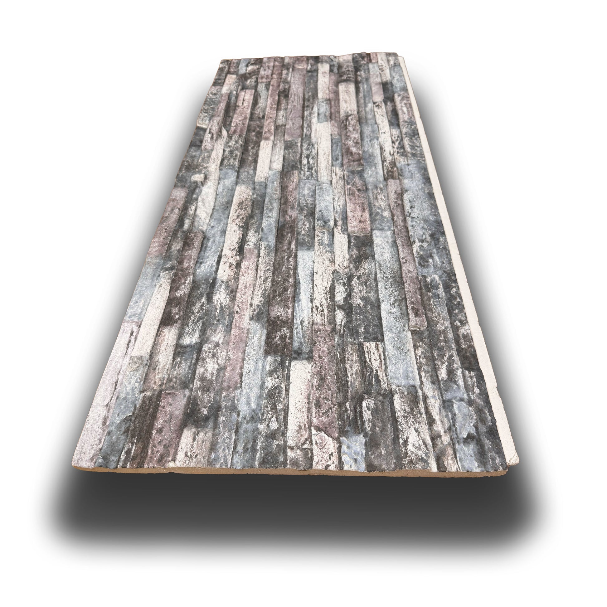 CAPPOTTO esterno - interno isolante in STYROFOAM 3D spess. 3,5cm (120x50cm) con resine e malta Pietra Old Wine - Eternal Parquet