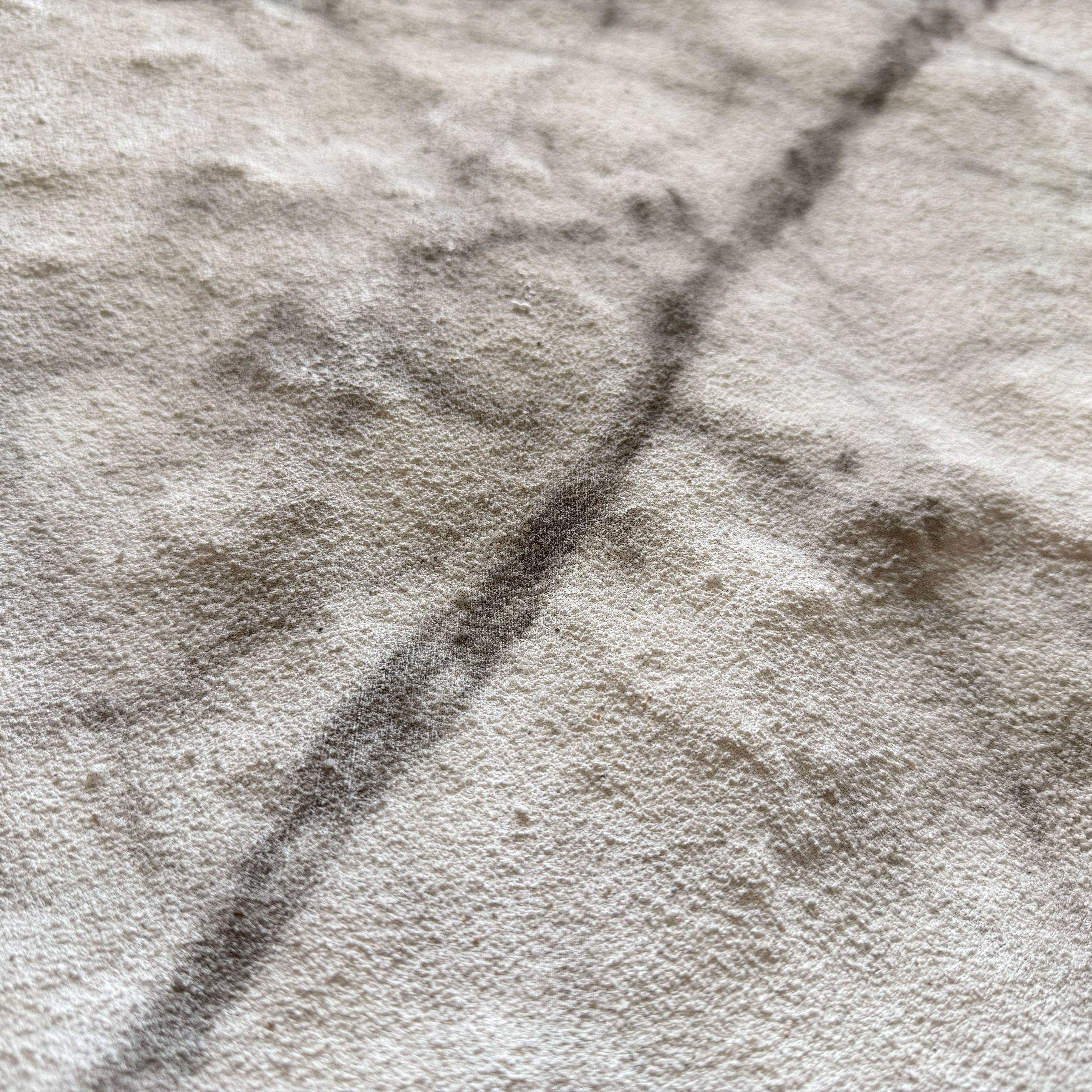 CAPPOTTO esterno - interno isolante in STYROFOAM 3D spess. 2,5cm (120x50cm) con resine e malta Carrara grezzo - Eternal Parquet