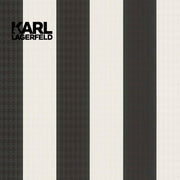 5,32mq Rotolo Carta da Parati griffata KARL LAGERFELD in TNT a rilievo multigloss PREMIUM 10,05x0,53mt cod. 37849-2 - Eternal Parquet