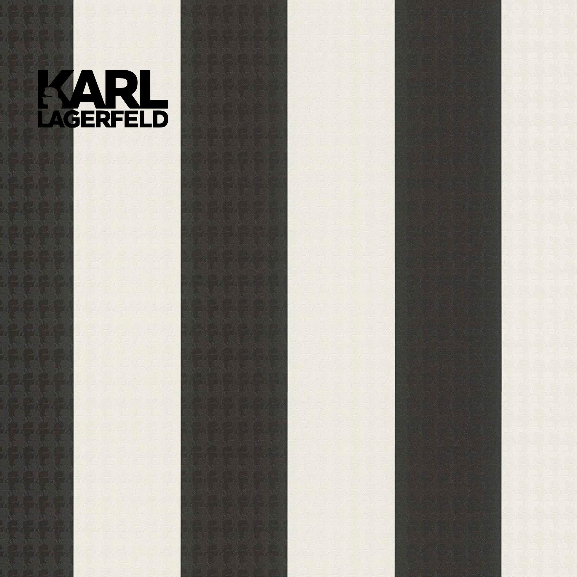5,32mq Rotolo Carta da Parati griffata KARL LAGERFELD in TNT a rilievo multigloss PREMIUM 10,05x0,53mt cod. 37849-2 - Eternal Parquet